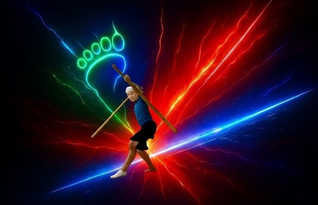 足元から花が咲く足圧